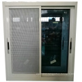 aluminium material   blue tinted glass sliding window